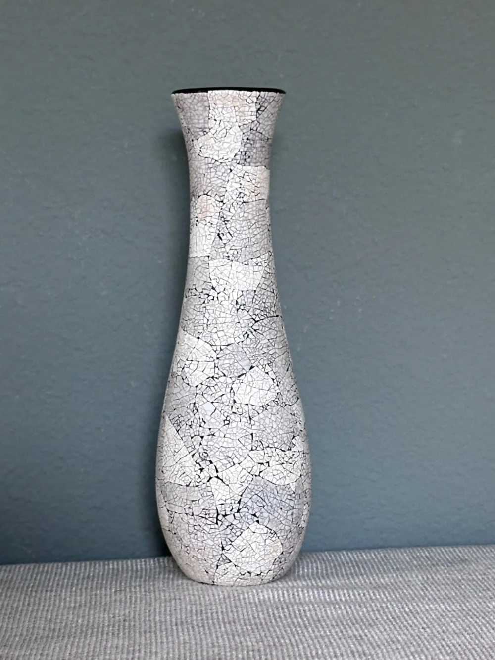 Vintage Handcrafted Asian Mosaic Art Bud Vase